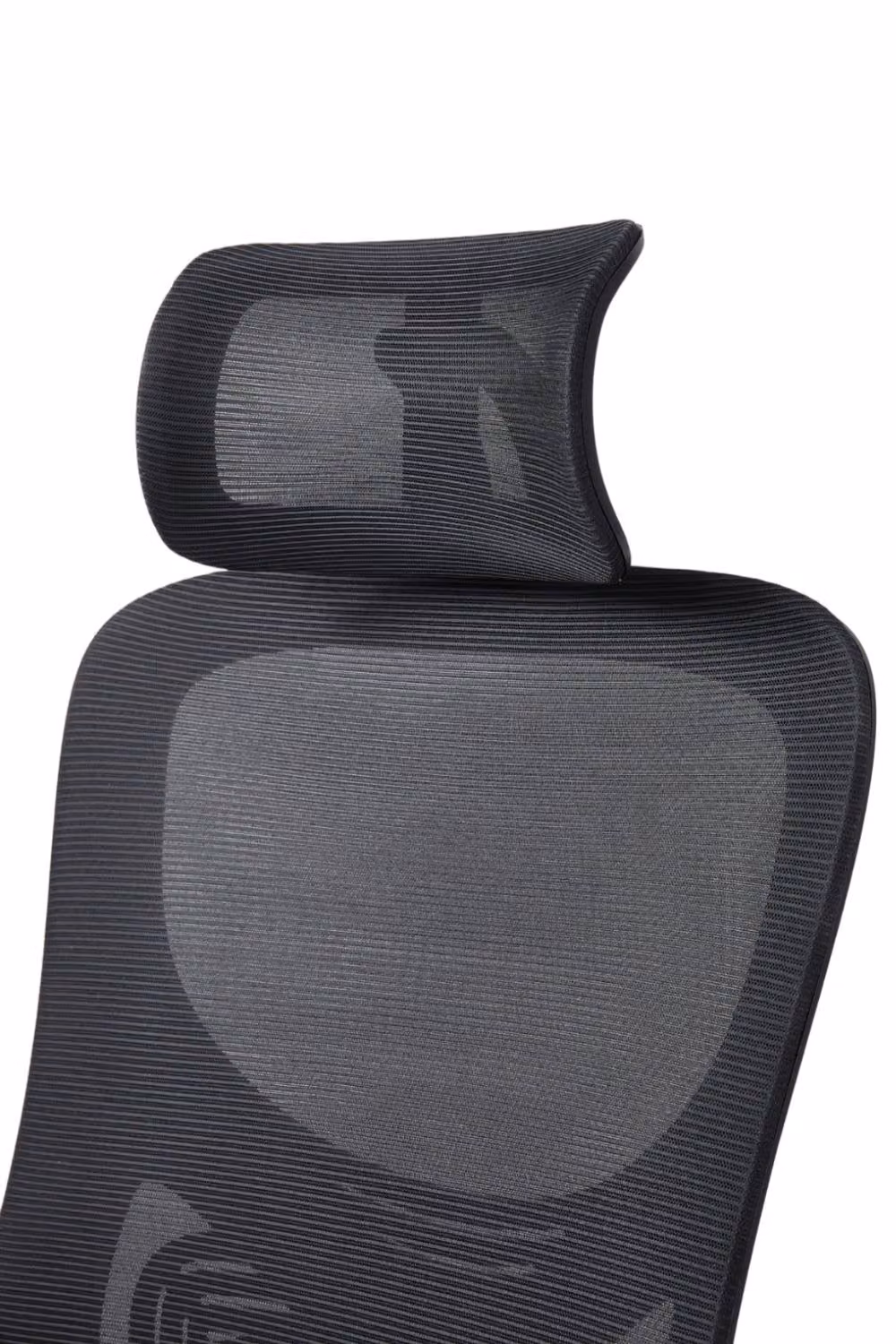 Living and Home Black Mesh Swivel Office Chair with Headrest and Armrests – 4