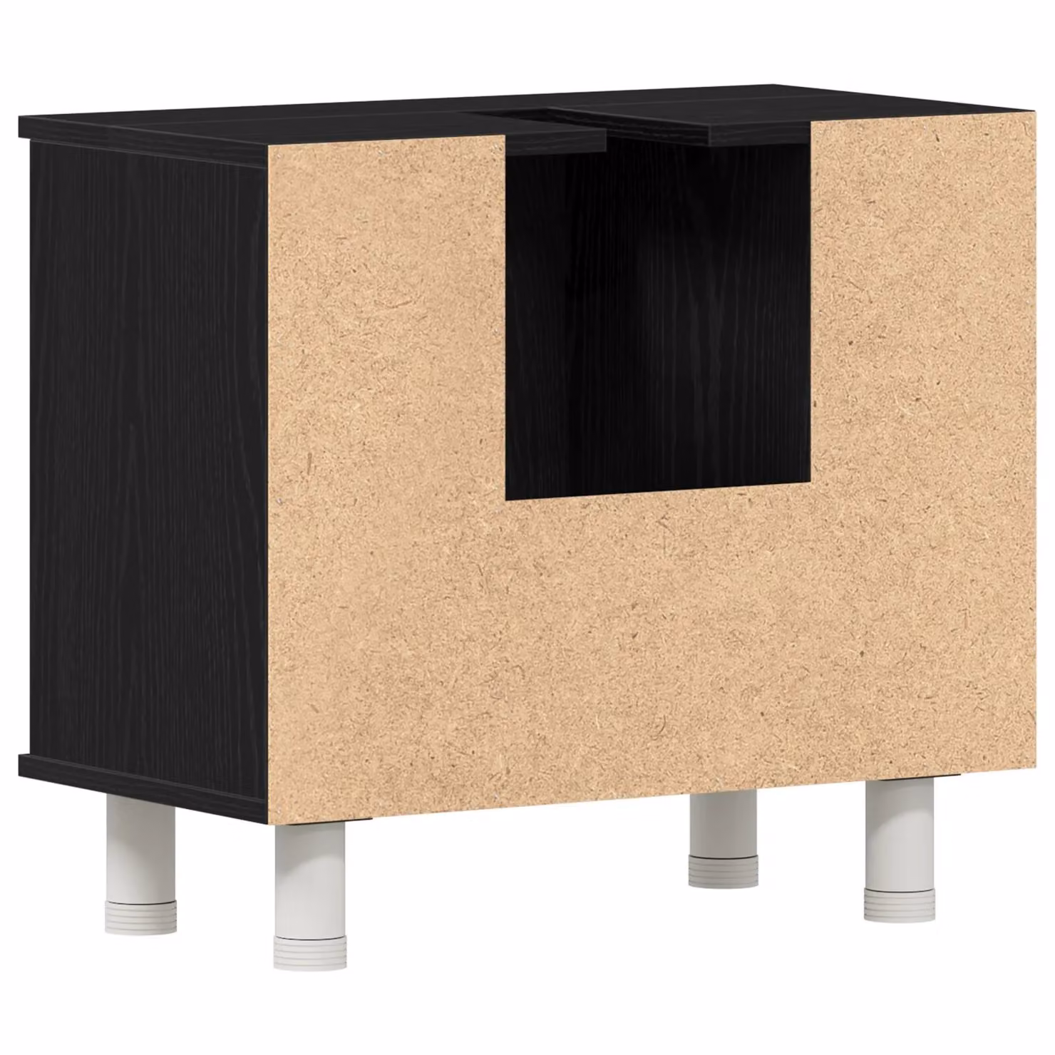 Berkfield Home Modern Black Oak Bathroom Cabinet, W/D/H: 60 x 32 x 54 cm – 3