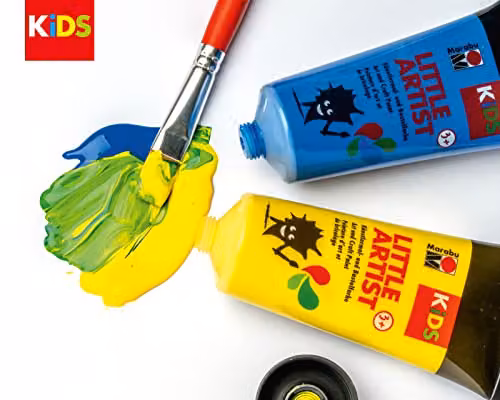 Marabu Kids Little Artist Washable Paint Set, Multicolour, 6 x 75ml – 2