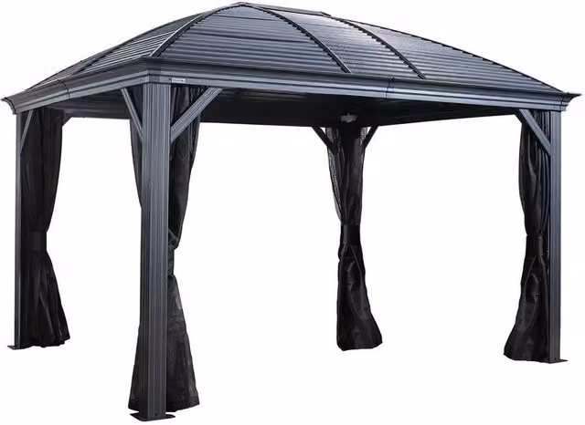 Sojag Moreno Gazebo in Grey, W: 298 cm, D: 362.99 cm, H: 283.01 cm