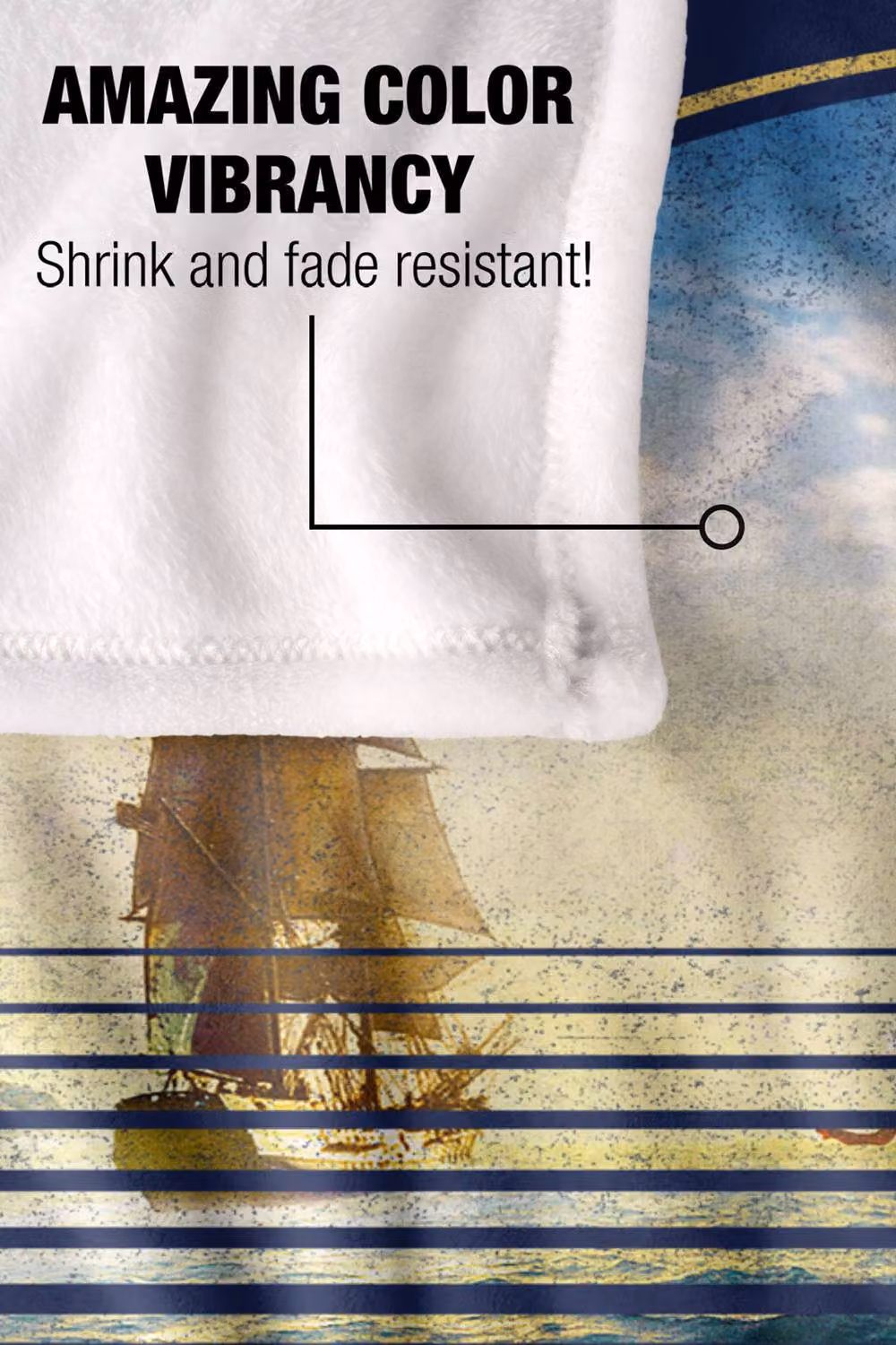 Warner Bros. The Goonies Pirate Ship Super Soft Silky Touch Throw Blanket, Extra Large, Multicolour – 4
