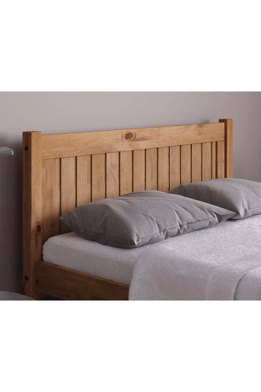 Birlea Antique Brown Waxed Solid Pine Bed Frame, W: 140 cm, D: 200 cm – 2