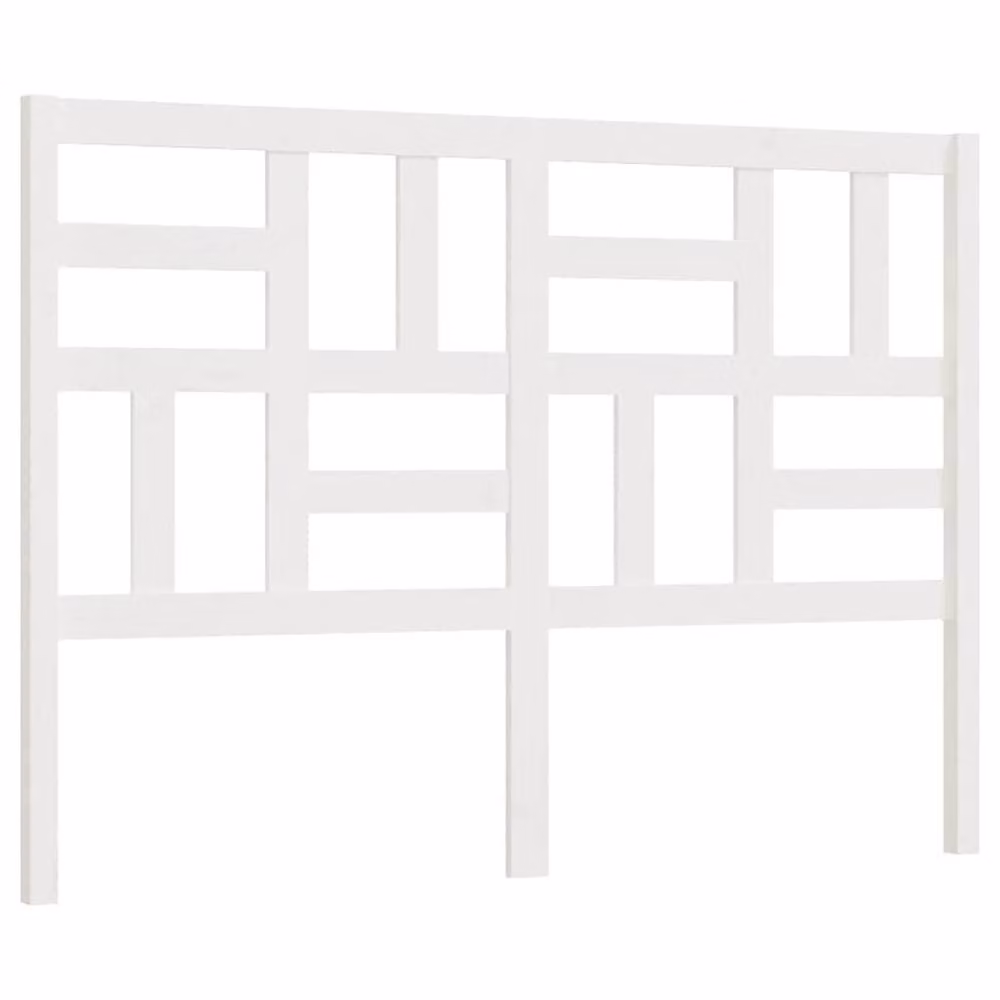 Berkfield Home Beautiful White Solid Wood Pine Bed Headboard W/D/H: 166 x 4 x 104 cm – 2