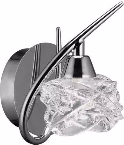 Netlighting Maremagnum Switched Wall Lamp with G9 Bulb in Polished Chrome and Silver – 1