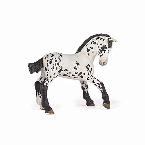 Papo Black Appaloosa Foal Figure from the Horses and Ponies Collection