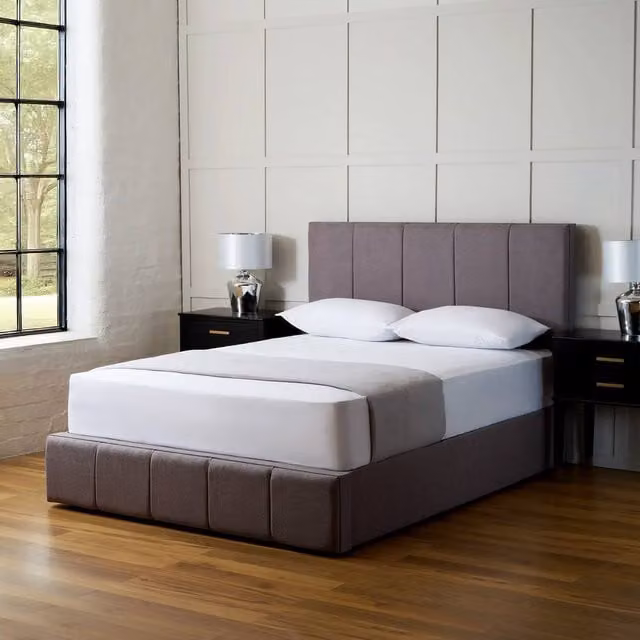 Paradise Beds Ltd Polly Traditional Ottoman Bed Frame in Grey, Super King Size