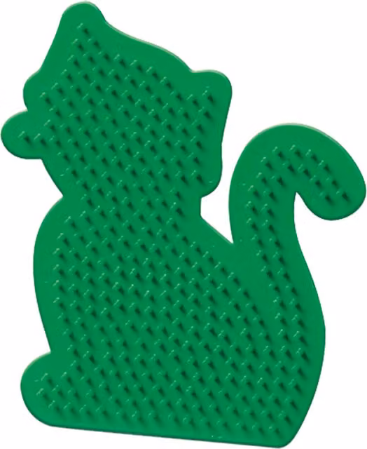 SES Creative Iron-on Fuse Bead Pegboard Cat Green