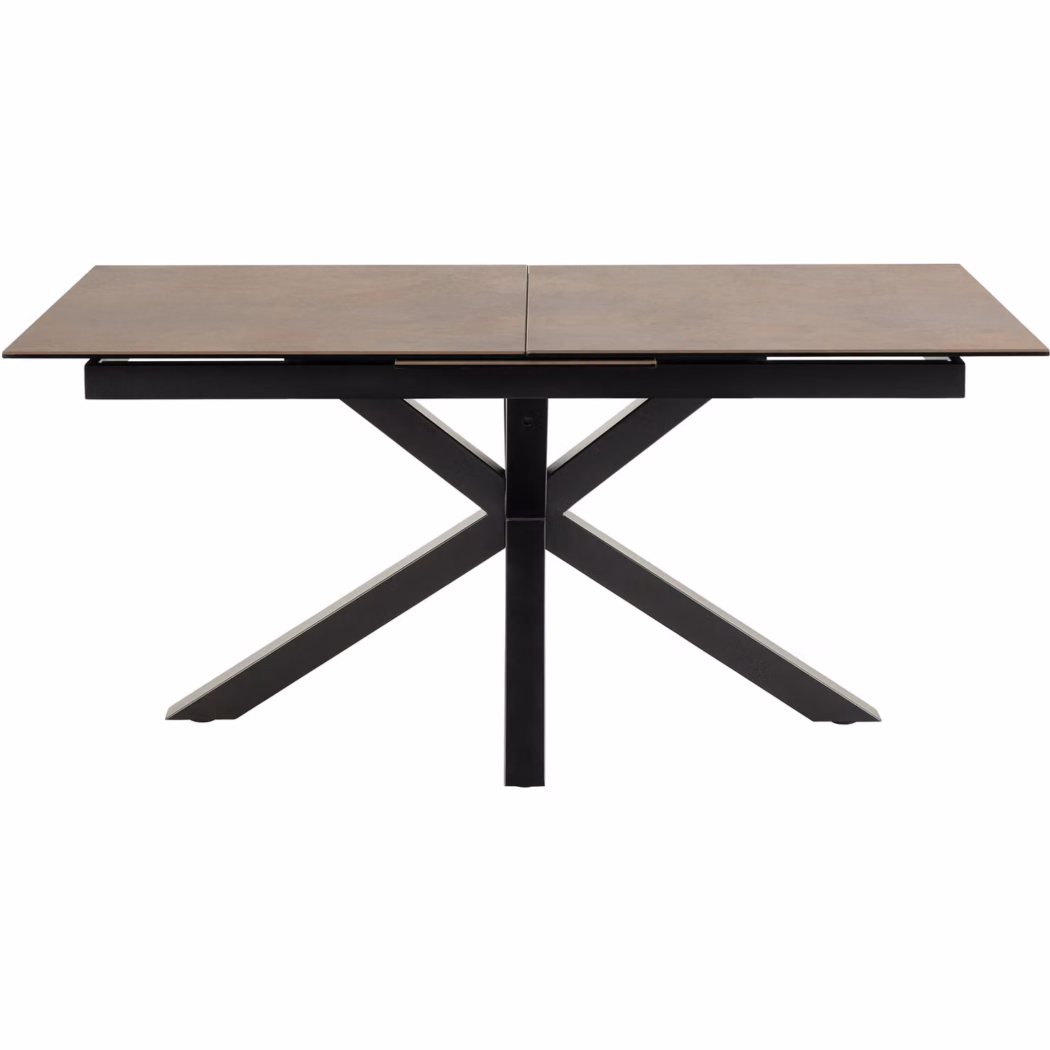 Furniture To Go Heaven Extendable Rectangular Dining Table with Matt Ceramic Rusty Brown Top, Width: 168 cm – 2