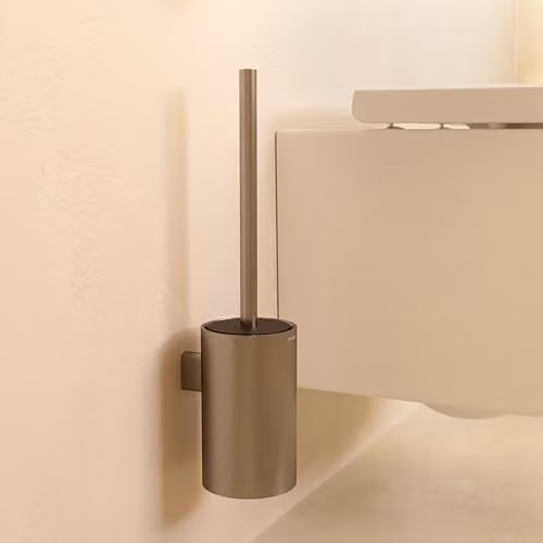 COSMIC Architect SP Wall Mounted Stainless Steel Toilet Brush in Silver Matt