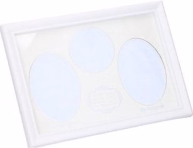 UMKY White Handprint and Footprint Photo Frame for Children