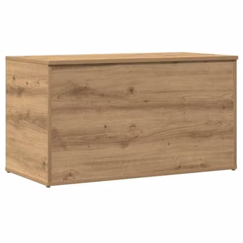 vidaXL Storage Chest in Brown Artisan Oak, W/D/H: 84 x 42 x 46 cm – 1