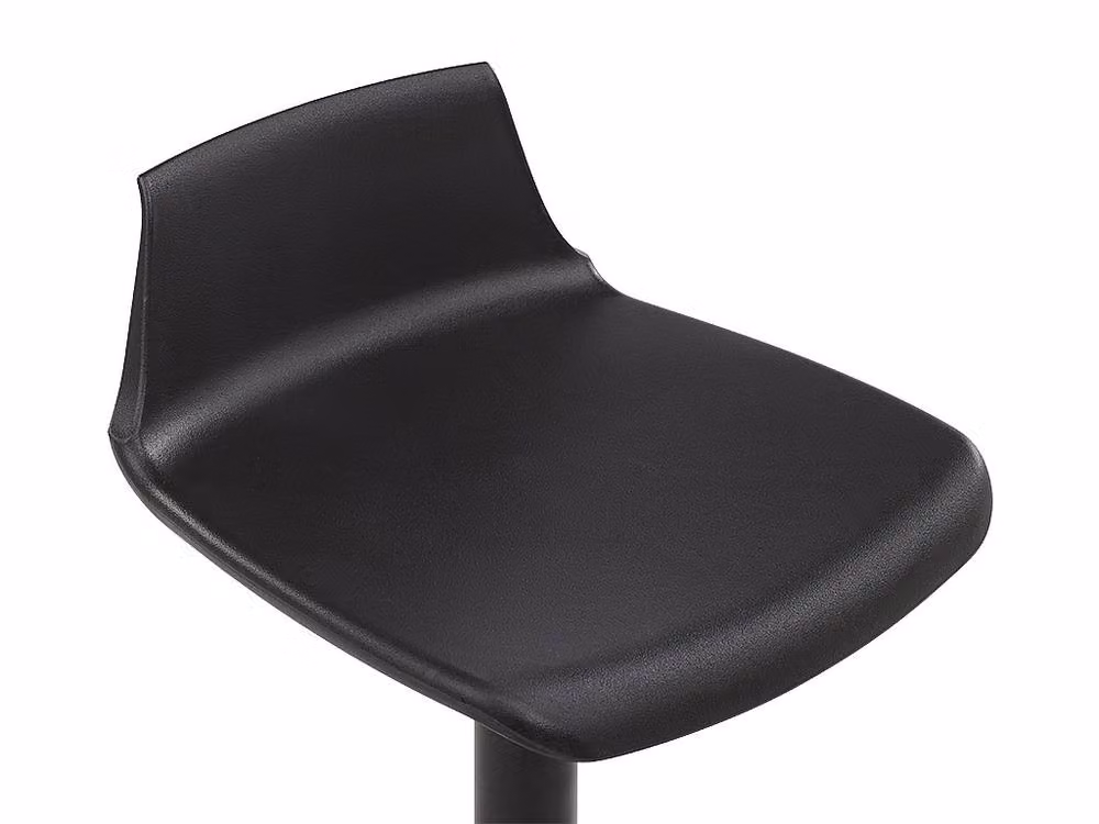 Vente-unique CALAS Set of 2 Black Polypropylene and Metal Bar Stools – 4