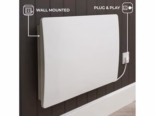 Adam Fires & Fireplaces Solis 1500W White Ceramic Core Electric Radiator – 3