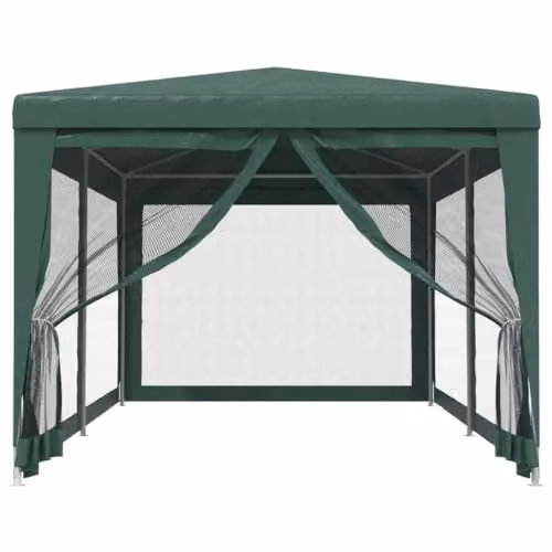 vidaXL Party Tent in Green with 6 Mesh Sidewalls, W/D/H: 600 x 300 x 258 cm – 3