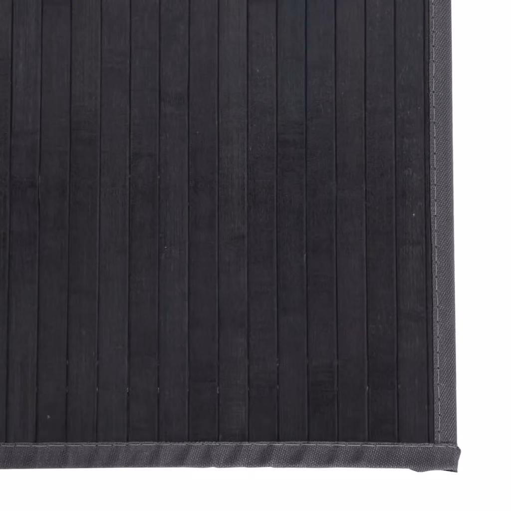 Berkfield Home Rectangular Bamboo Rug in Grey, W/D: 100 x 400 cm – 5