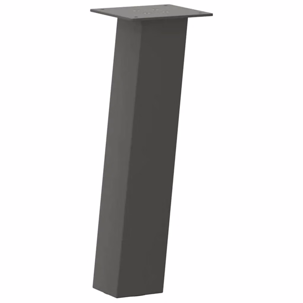 Berkfield Home Steel Coffee Table Legs, 4 Pieces, Anthracite and Black, Height: 42 cm – 2