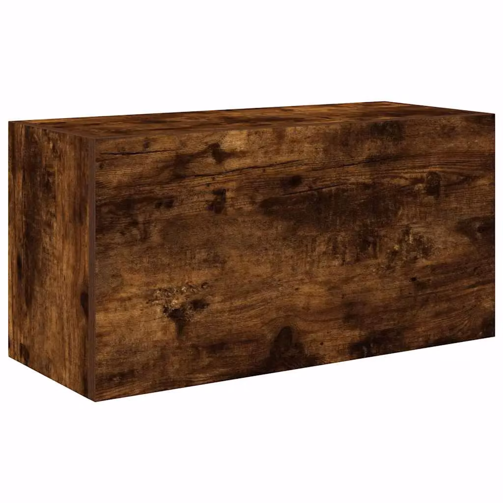 Berkfield Home Smoked Oak Bathroom Wall Cabinet, Brown, W/D/H: 60 x 25 x 30 cm – 1