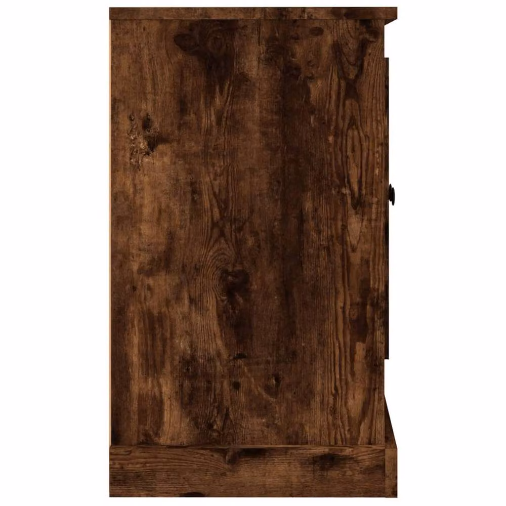 Berkfield Home Smoked Oak Sideboard in Brown, W/D/H: 100 x 35.5 x 60 cm – 4