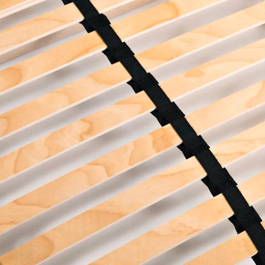 Berkfield Home Brown Slatted Bed Base with 28 Beech and Birch Wood Slats and 7 Ergonomic Zones, W: 100 cm, L: 200 cm – 2