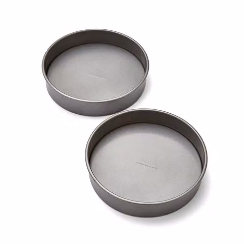 Morphy Richards Non-Stick Carbon Steel Loose Base Round Cake Tin Set in Grey – 1