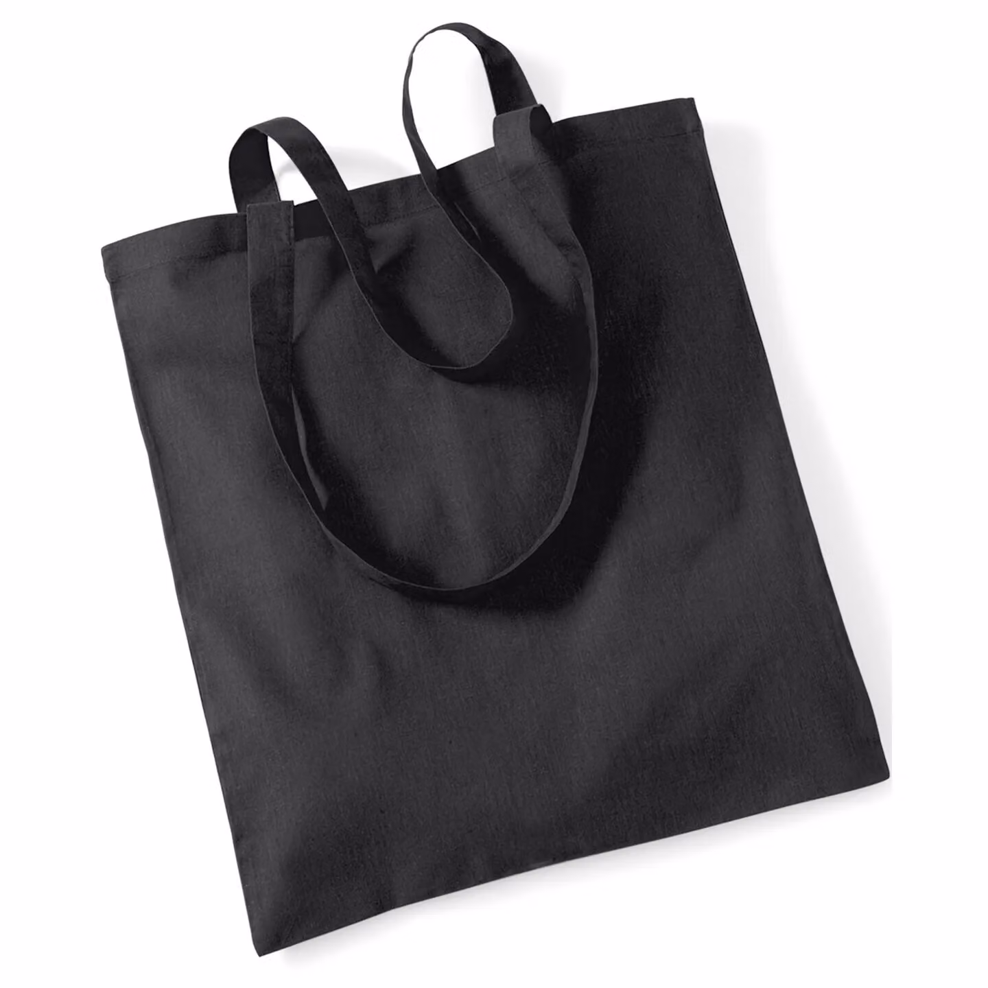 Westford Mill Cotton Tote Bag in Black, W: 42.0 cm, H: 38.0 cm – 3