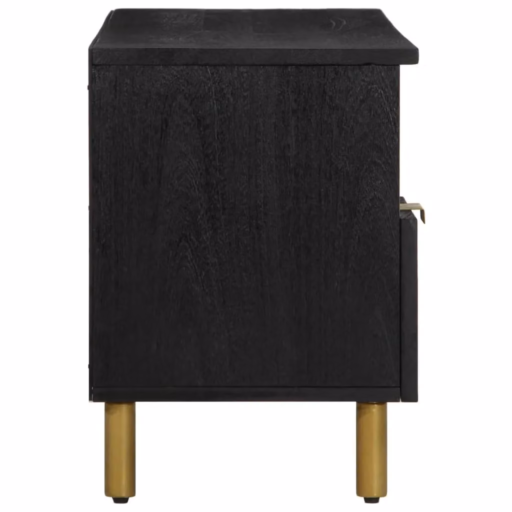 Berkfield Home Industrial TV Cabinet in Black, W/D/H: 100 x 33 x 46 cm – 3