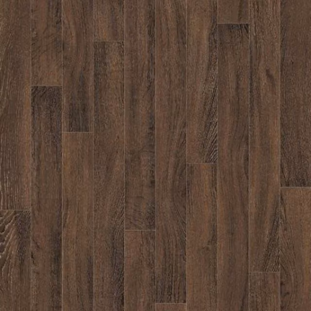 Komscape Wood Look Vinyl Sheet Flooring, Brown, 20m2