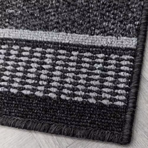 runrug Promenade Hallway Runner Rug in Grey, Machine Woven Polyamide, W/D/H: 80 x 210 x 0.5 cm – 5