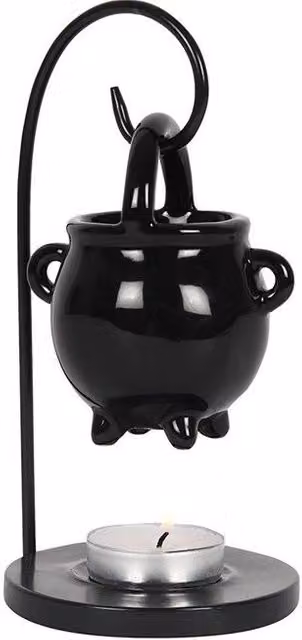 KDMD Black Ceramic Hanging Cauldron Tealight Oil Burner – 1