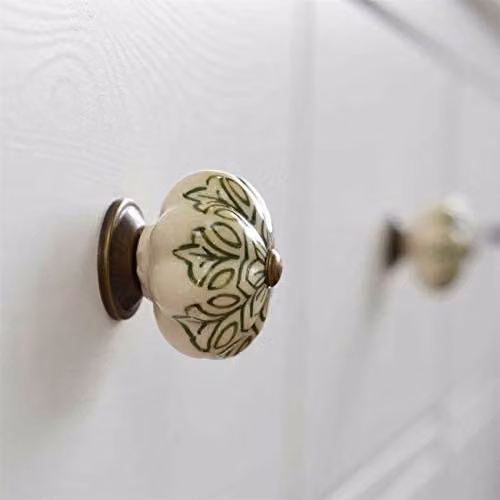 Nicola Spring Multicolour Ceramic Porcelain Cabinet Knobs, Set of 9 – 2