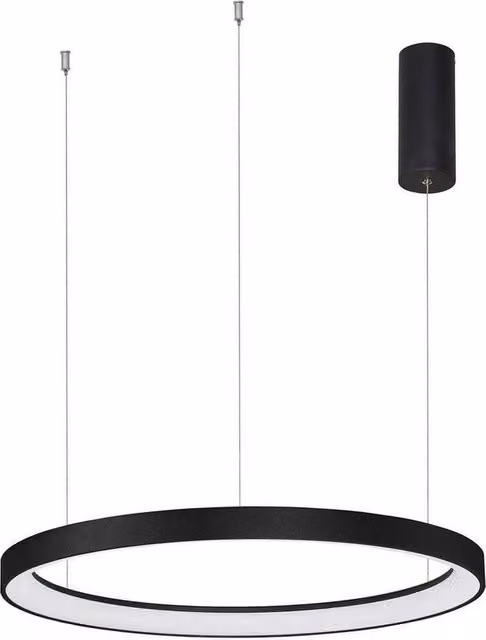 Netlighting Pertino 60cm Dimmable LED Pendant Light, Sandy Black, 48W, 2773lm, 2700K