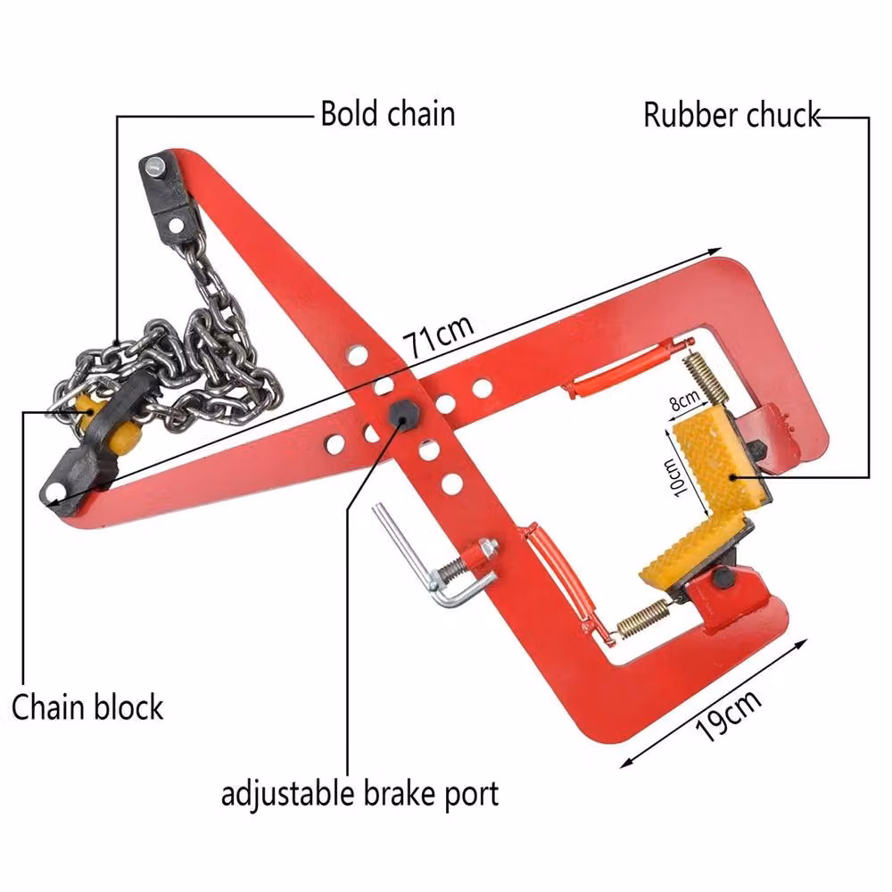 Nordara Heavy Duty Red Alloy Steel Curb Stone Lifting Clamp and 500kg Paver Lifter – 2