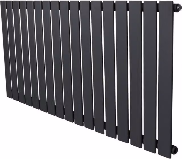 Monstershop Flat Single Column Steel Radiator in Anthracite Grey, W/H: 60.0 x 119.0 cm
