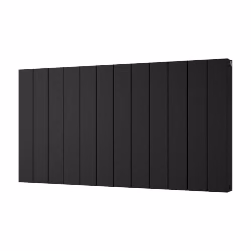 UK Radiators Thetford Black Horizontal Designer Aluminium Radiator, W: 112.4 cm, H: 60 cm – 2