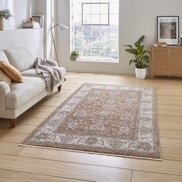 Terrys Vintage 35027 Traditional Machine Woven Rectangular Rug in Orange, Brown and Multicolour