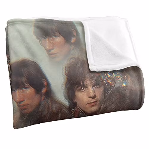LOGOVISION Pink Floyd The Piper At The Gates Of Dawn Super Soft Microfibre Throw Blanket, White and Multicolour, W/D/H: 152 x 127 cm – 2