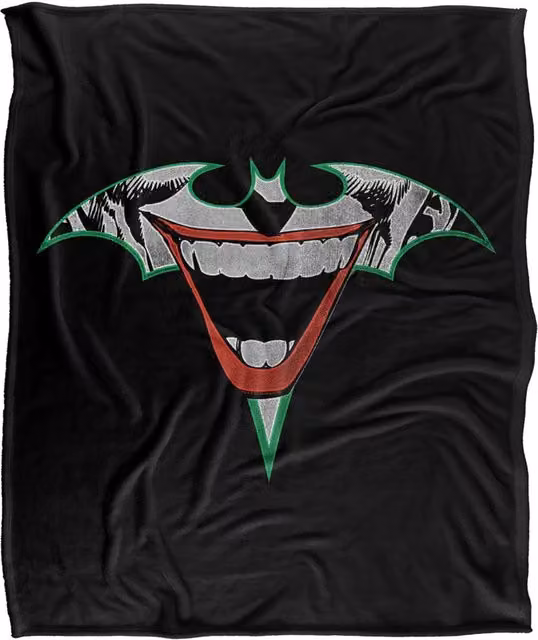 LOGOVISION Batman Joker Bat Logo Super Soft Silky Touch Fleece Throw Blanket, Multicolour, W: 91.44 cm x D: 147 cm – 6