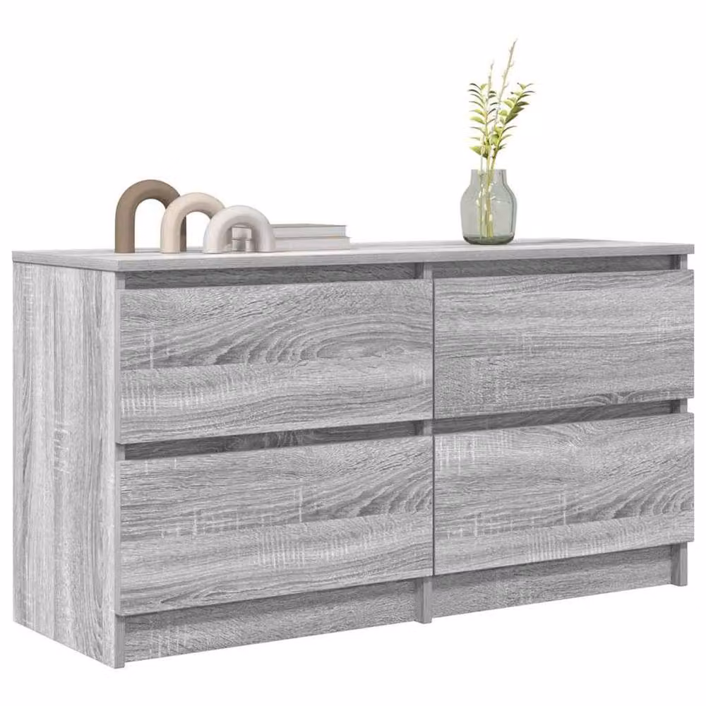 Berkfield Home Grey Sonoma TV Cabinet in Engineered Wood, W/D/H: 100 x 35 x 54 cm – 2