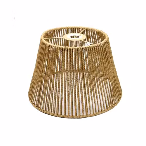 Voltico Handwoven Brown Jute Rope Round Pendant Lampshade with E27 Adapter, Diameter: 28 cm, Height: 18 cm – 2