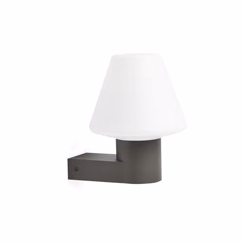Netlighting Mistu Modern Outdoor Wall Lamp, Dark Grey, IP44, E27, W/D/H: 40 x 20 x 20 cm