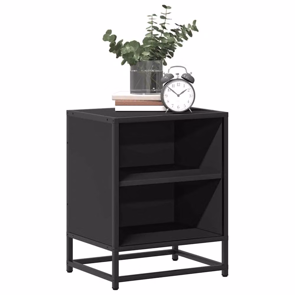 Berkfield Home Elegant Bedside Cabinets, 2 Piece Set in Black, W/D/H: 40 x 31 x 50 cm – 3