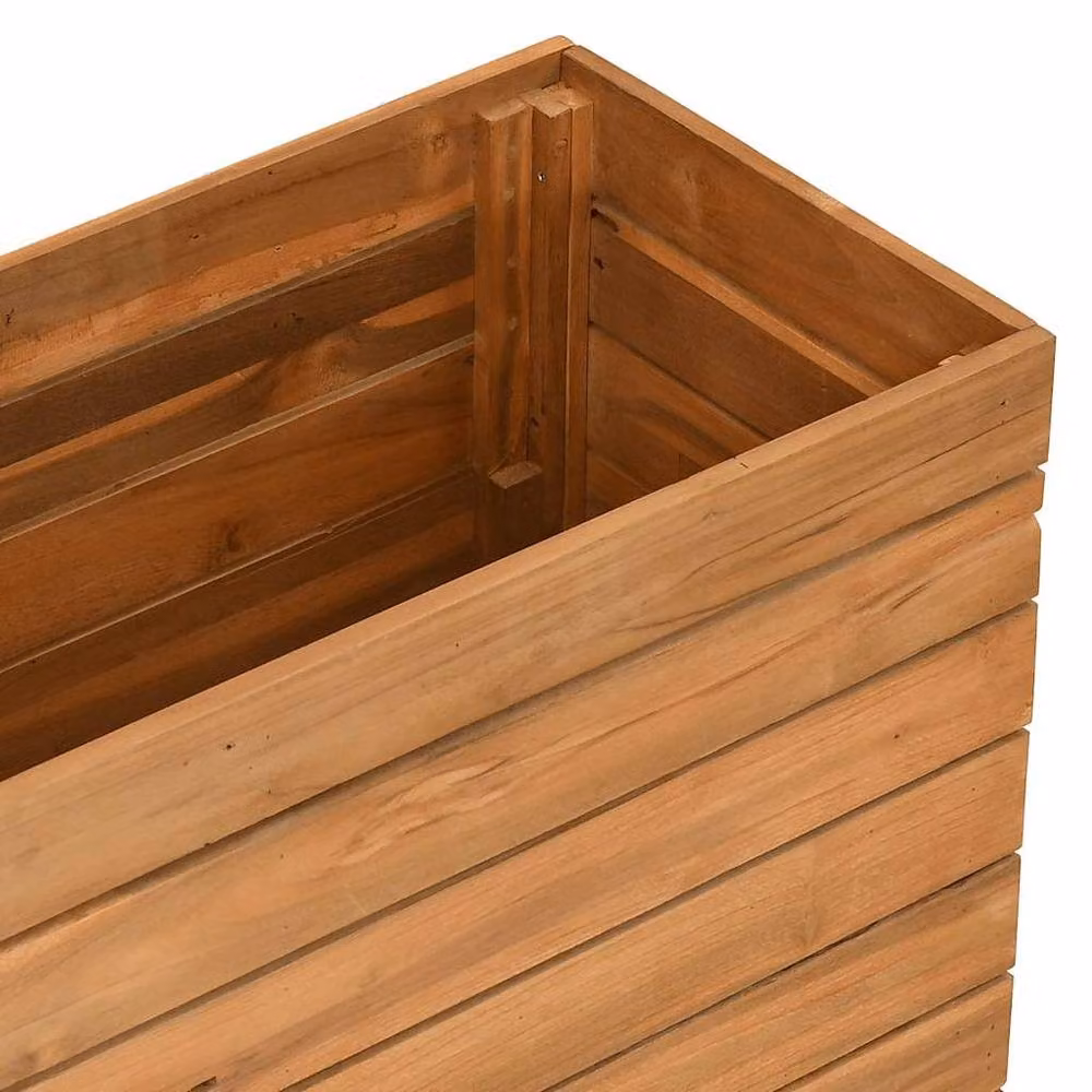 Berkfield Home Raised Bed in Brown Solid Wood and Steel, W/D/H: 100 x 40 x 72 cm – 3