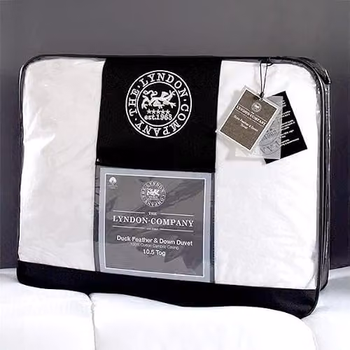 The Lyndon Company King Size Duck Feather and Down 10.5 Tog Duvet, White – 2