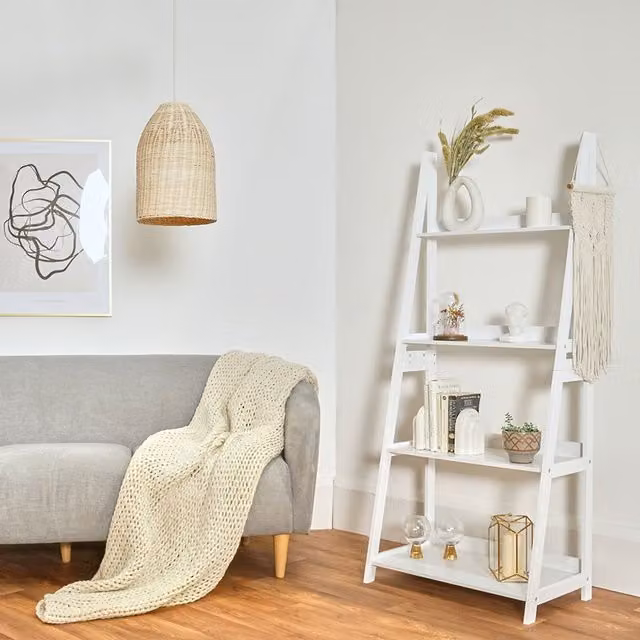 MiniSun Modern Rattan Basket Ceiling Light Shade in Natural Wicker Finish, Brown/Beige, Width: 21 cm
