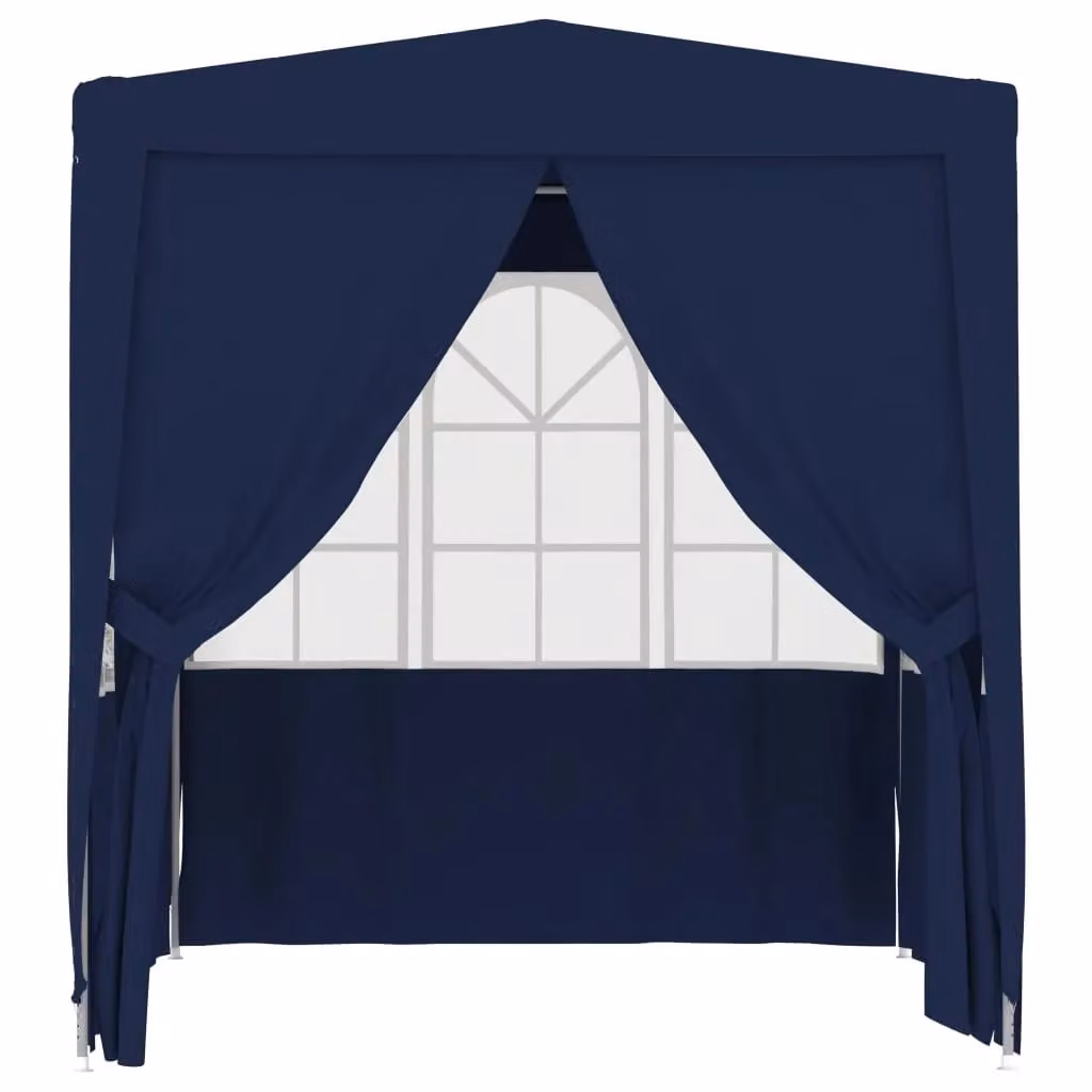 Berkfield Home Professional Party Tent with Side Walls, Blue, 2.5 x 2.5 m – 2