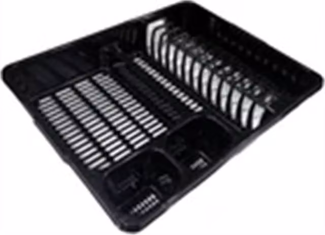 Nordara Black Kitchen Sink Dish Drainer with Drip Tray, Width: 100 cm