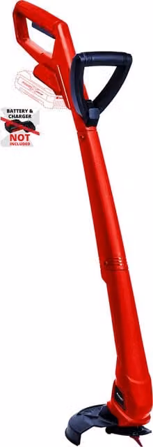 Einhell Power X-Change 18V Cordless Lawn Strimmer with Plastic Blades, Red (Bare Unit)