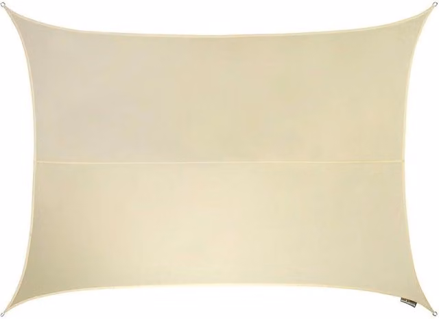 Primrose Waterproof Rectangular Patio Sun Shade Sail Canopy in Off-White, W: 5 m, D: 4 m – 1