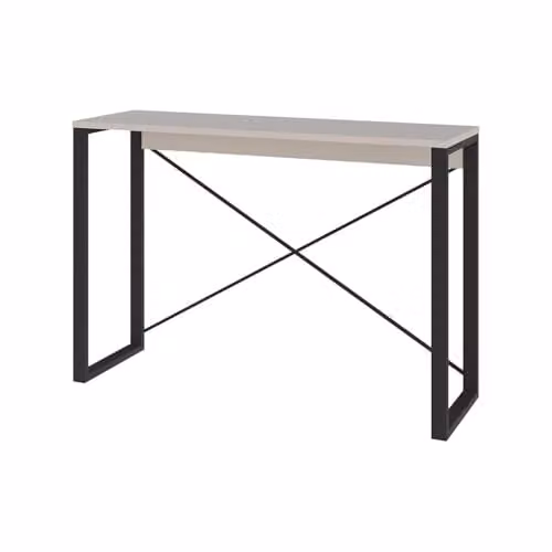 FWStyle Modern Sandstone Narrow Hallway Console Table in Beige, W/D/H: 110 x 35 x 75 cm