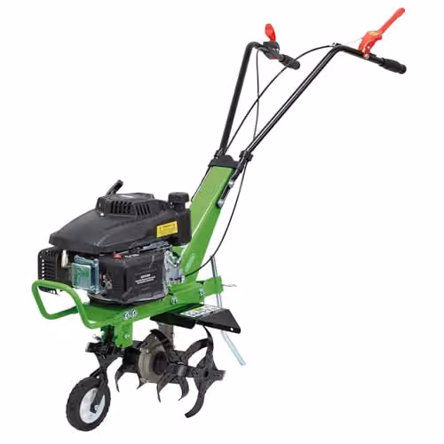 Draper Self-Propelled Petrol Tiller and Cultivator in Green, 161cc 4-Stroke 9HP Engine, Tilling Width: 56 cm, Tilling Depth: 26 cm